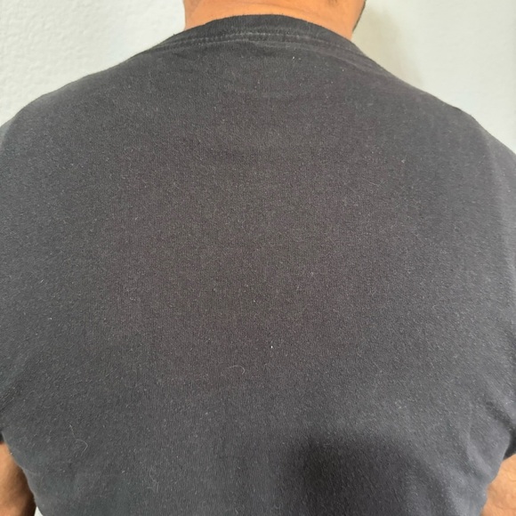 Vtg Looney Tunes Tasmanian Devil Men Black Crew Neck T-Shirt Size L 100% Cotton - Picture 10 of 11